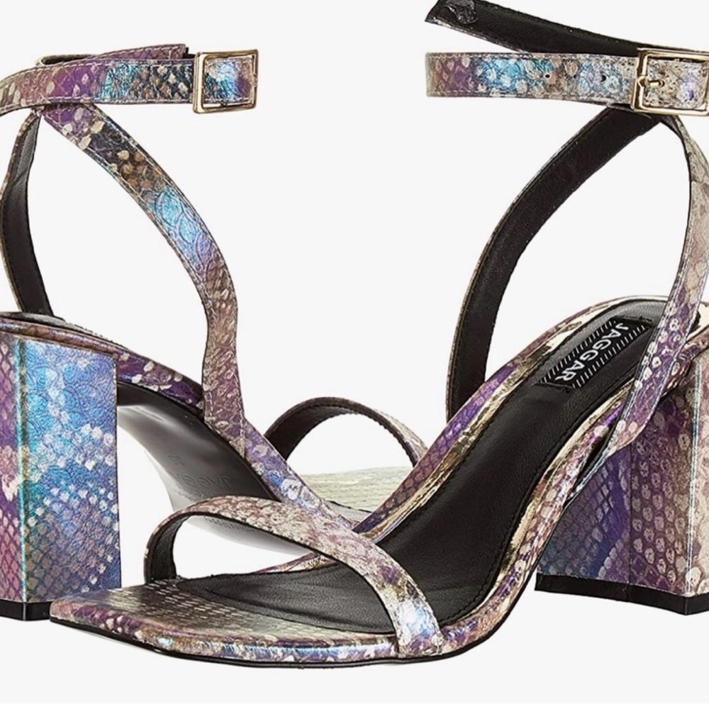 JAGGAR WOMENS ESSENTIAL SNAKE-PRINT SANDALS